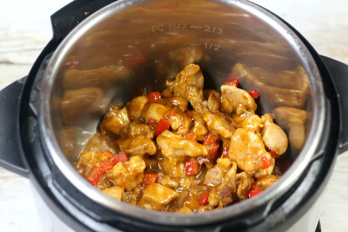 Cashew chicken process