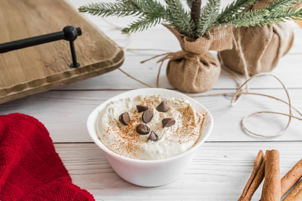 bowl of Christmas dip