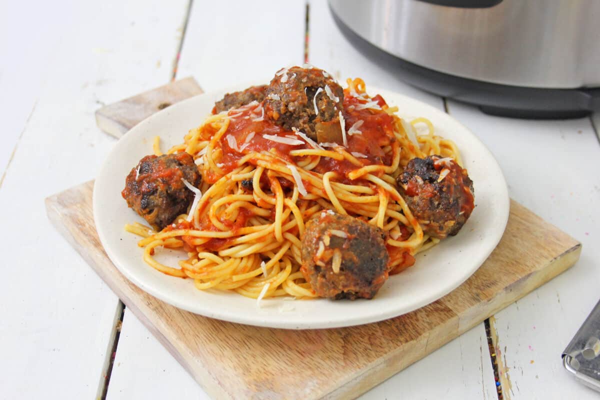 plate of spaghetti