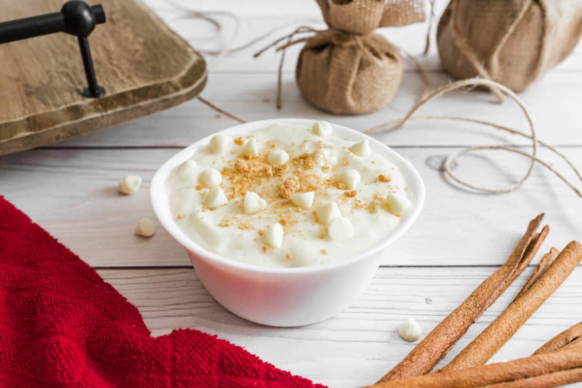 Sugar Cookie Dip in a bowl