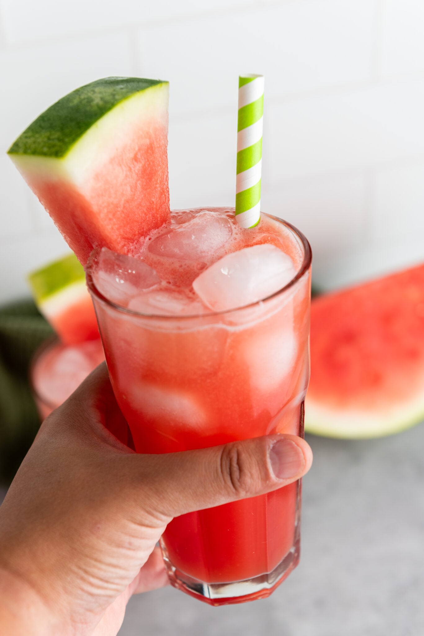 Tall glass to drink