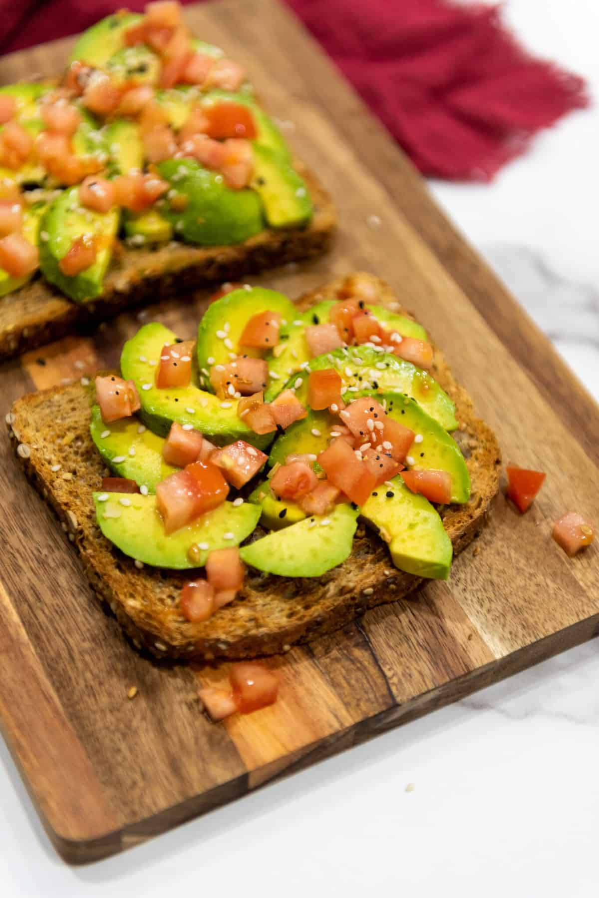toast on cutting boards