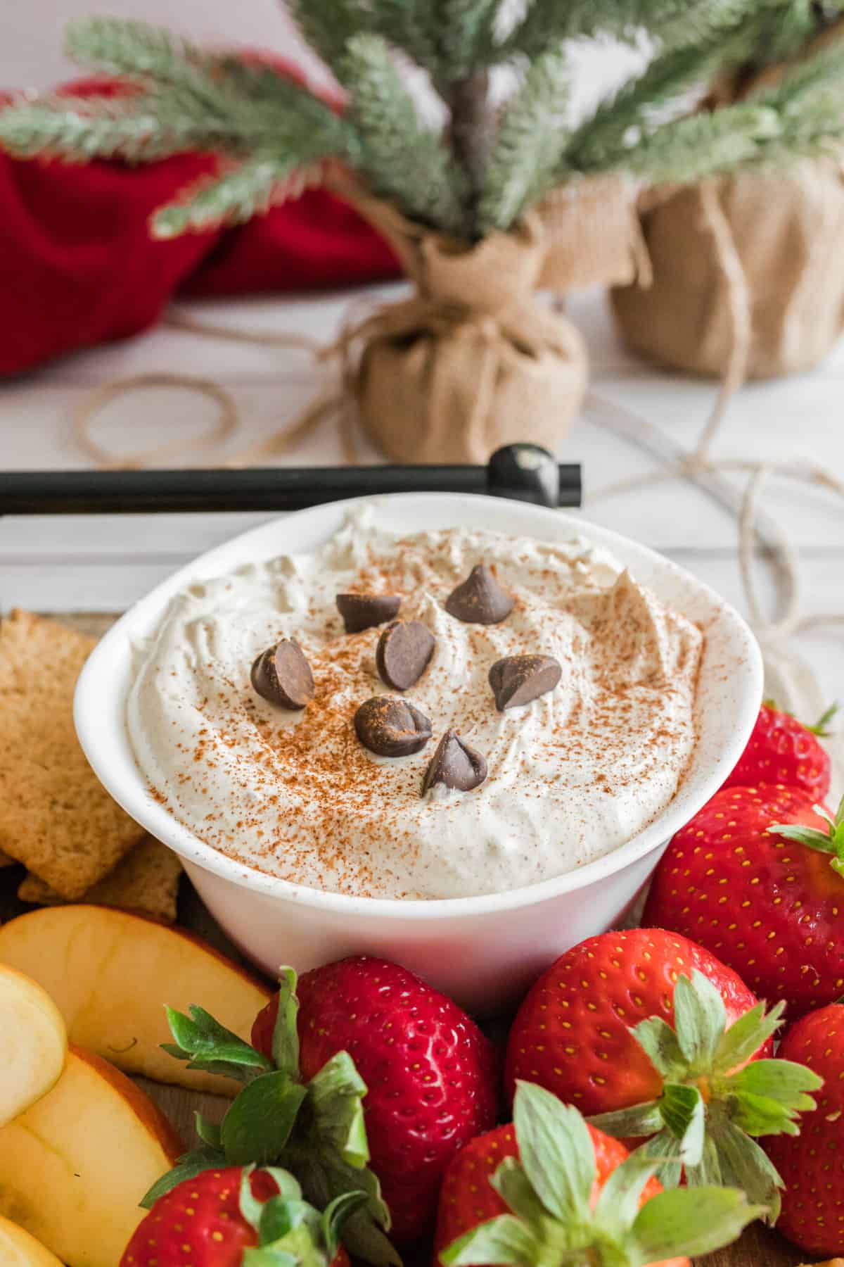 gingerbread dip in a bowl