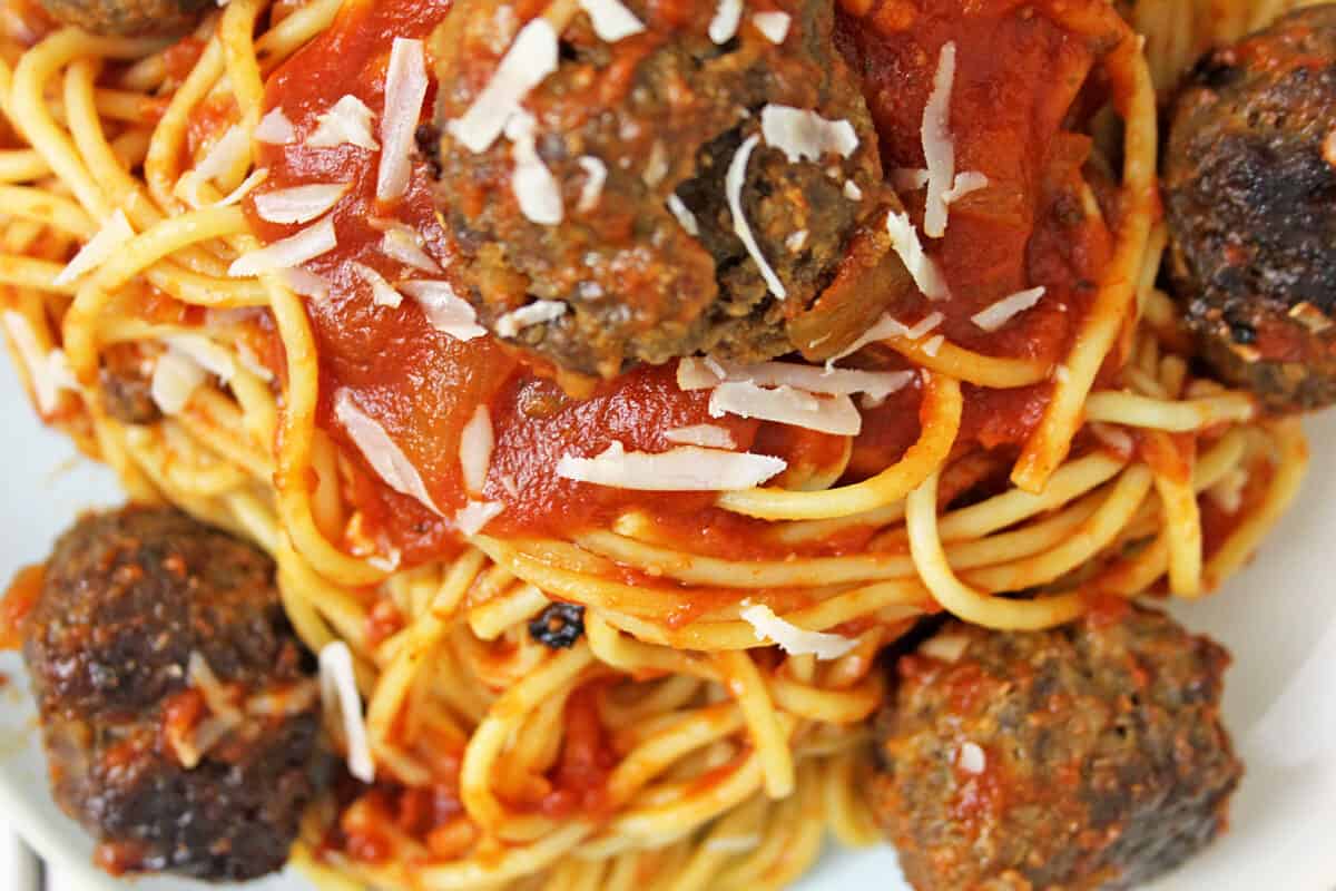 Pasta dish on plate