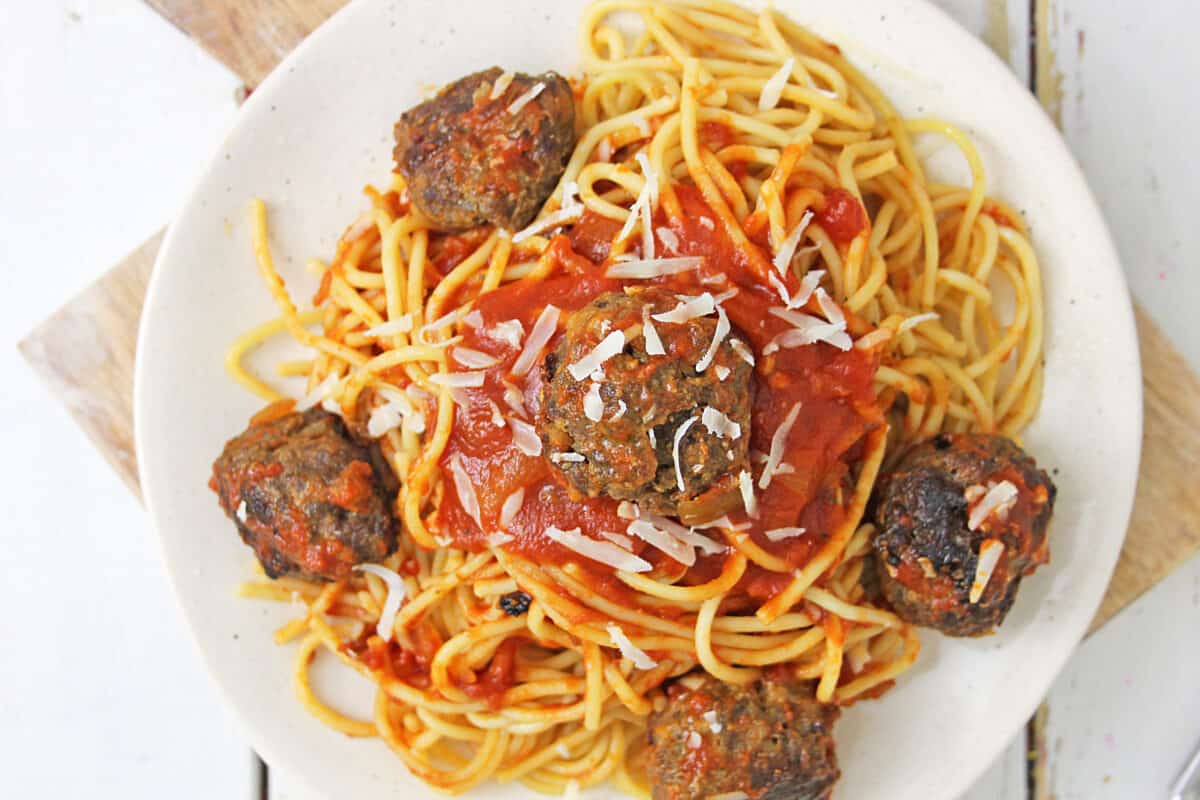 spaghetti and meatballs