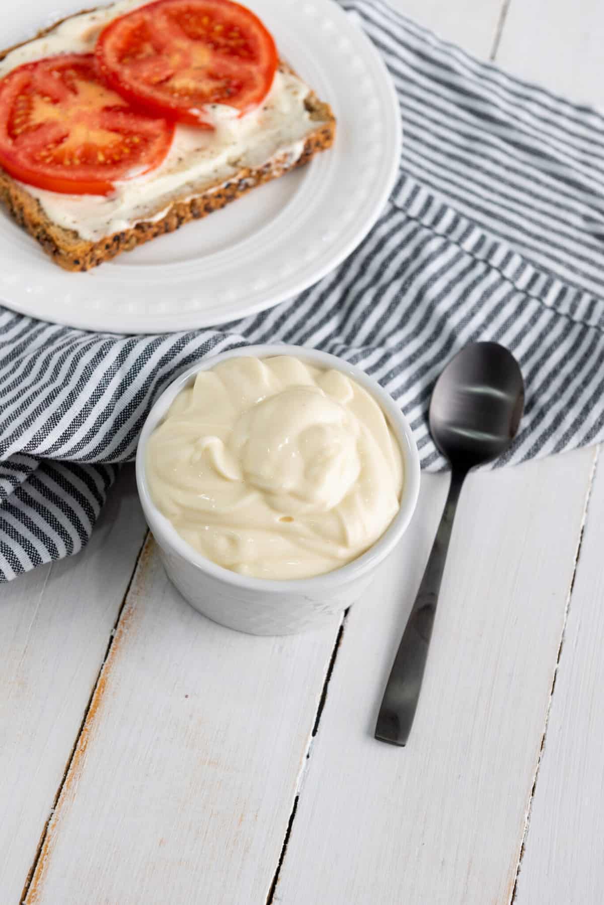 bowl of mayonnaise