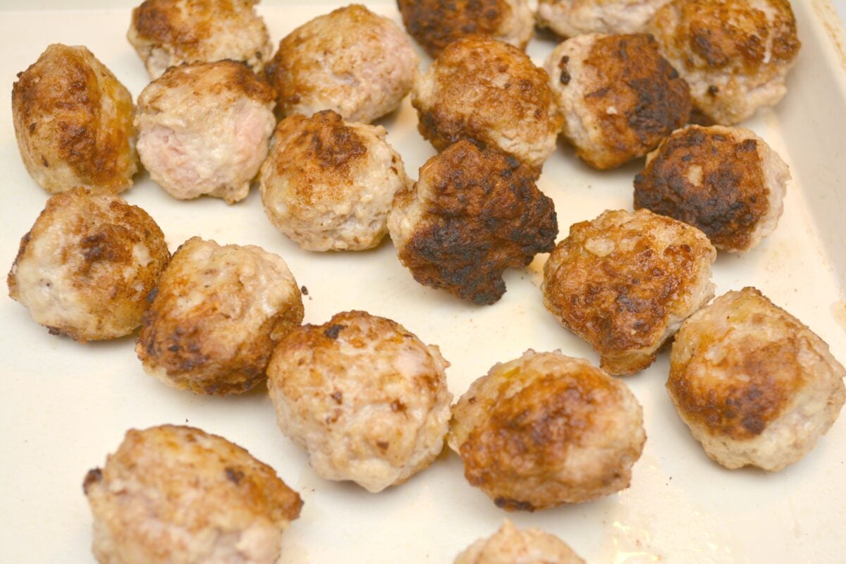 Teriyaki Meatballs cooked and ready to prepare