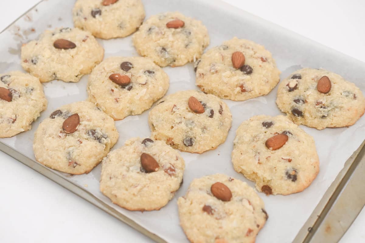 Best Keto almond joy cookies Low carb recipe A Sparkle of Genius