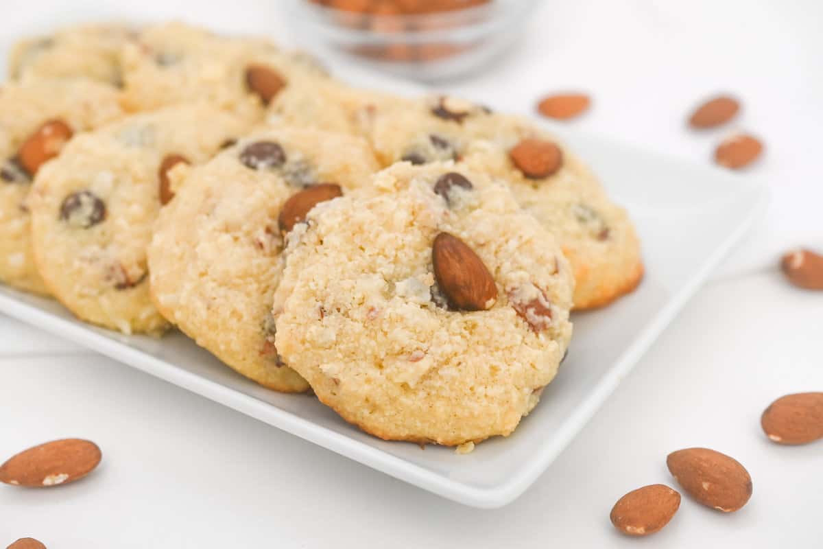 Best Keto almond joy cookies Low carb recipe A Sparkle of Genius