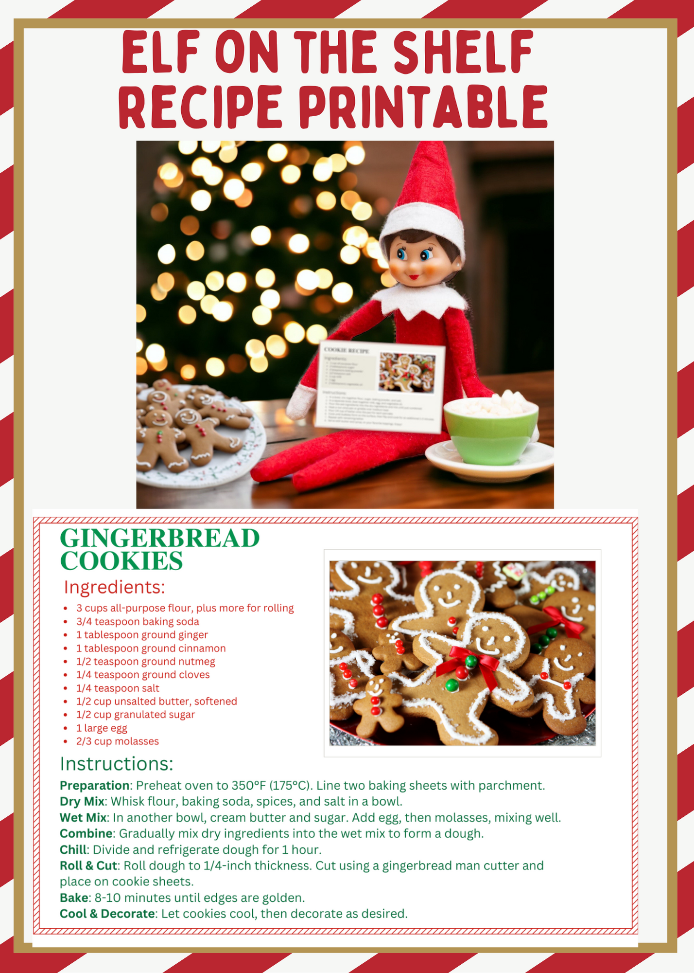 elf on the shelf recipe printable