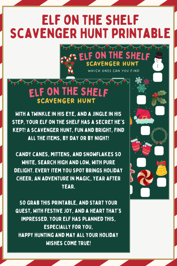 Elf on the Shelf Scavenger Hunt Printable and Poem A Sparkle of Genius Elf on the Shelf Scavenger Hunt Printable and Poem A Sparkle of Genius