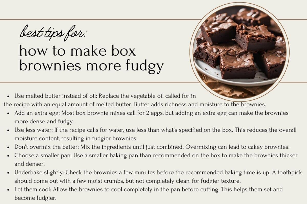 recipe card style free printable for fudgy brownie tips.
