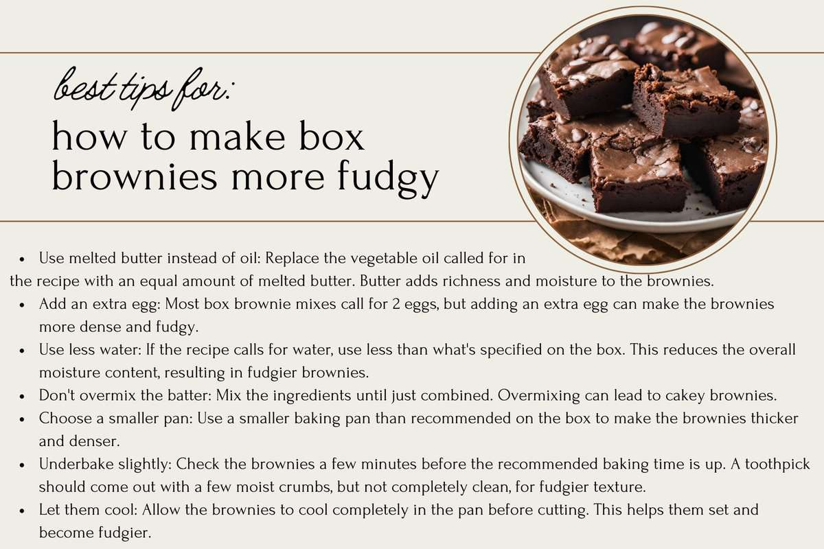 How to make box brownies more fudgy (7 best tips)