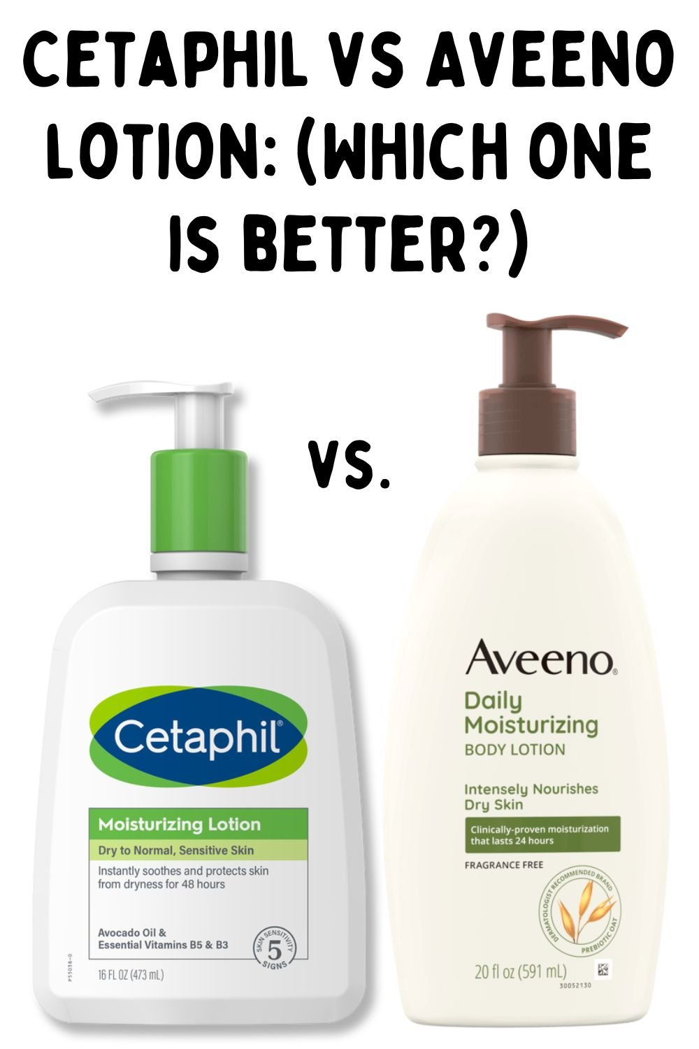 Cetaphil vs Aveeno lotion (Which one is better?) A Sparkle of Genius