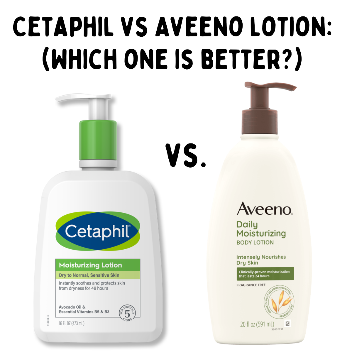 Cetaphil vs Aveeno lotion (Which one is better?) A Sparkle of Genius