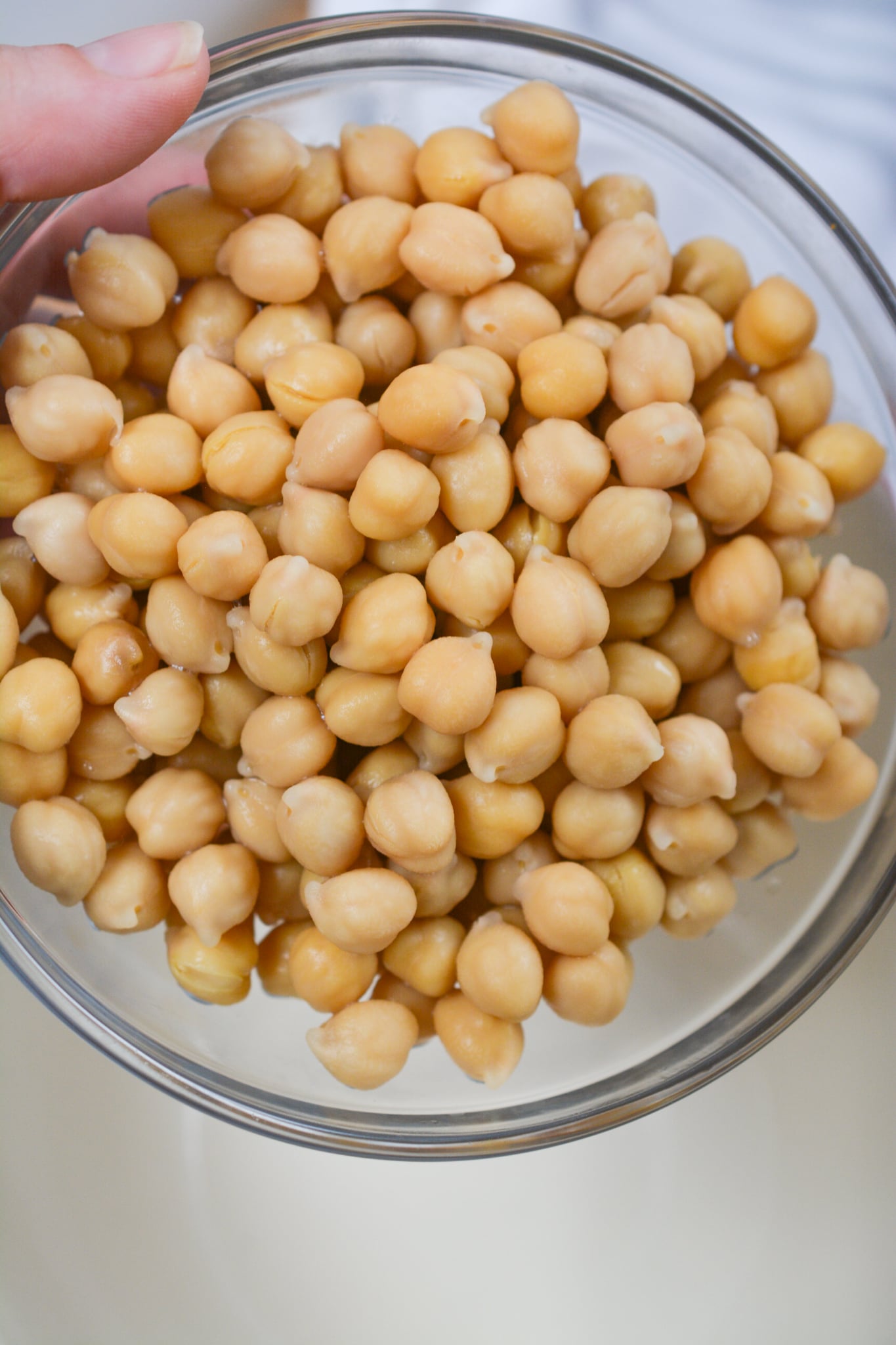 add chickpeas to salad
