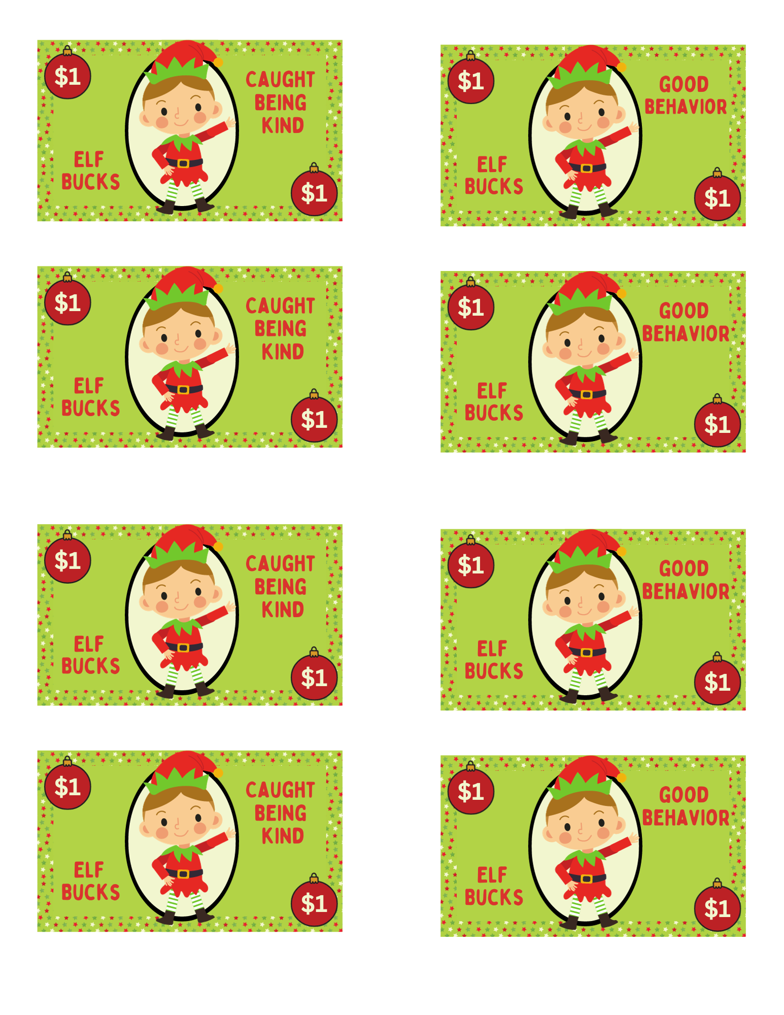 Good Behavior Elf Bucks 2