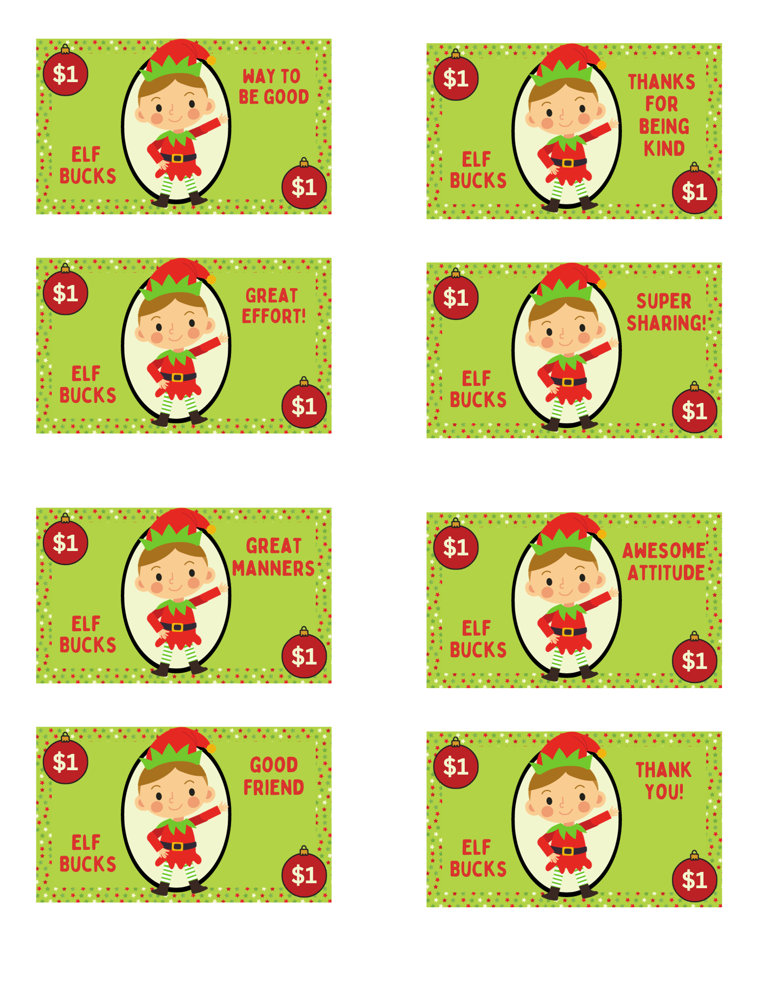 Good Behavior Elf Bucks 4