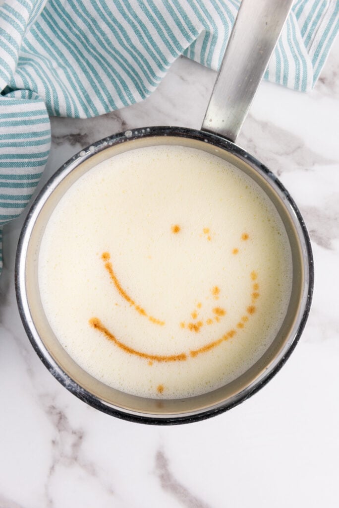 cooking eggnog until temperature