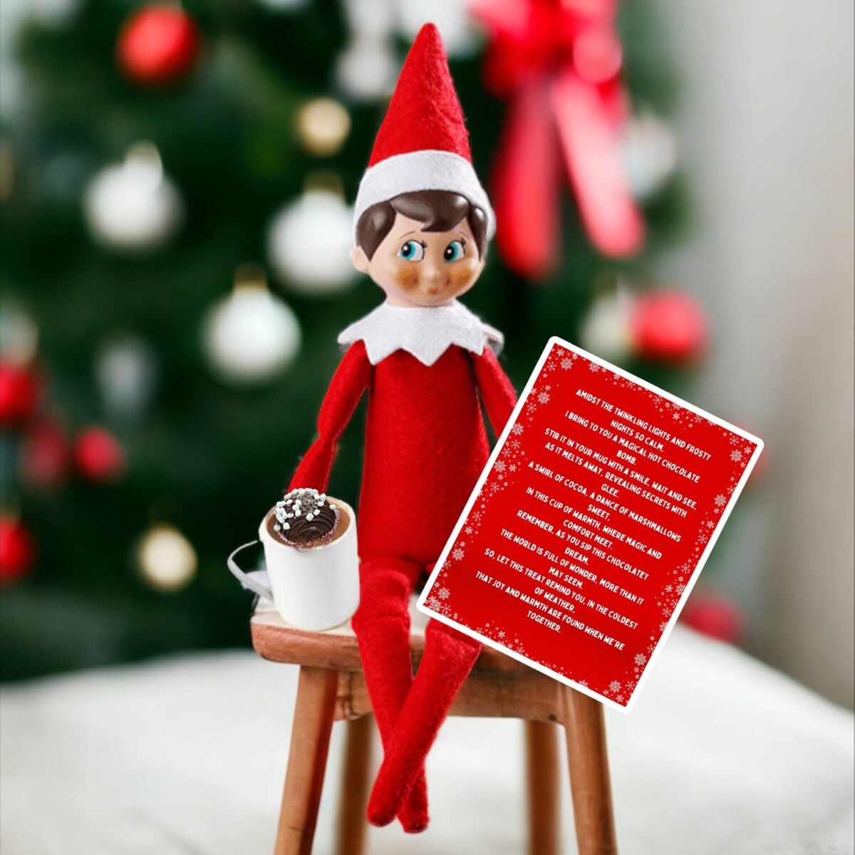 elf on the shelf poems hoot cocoa