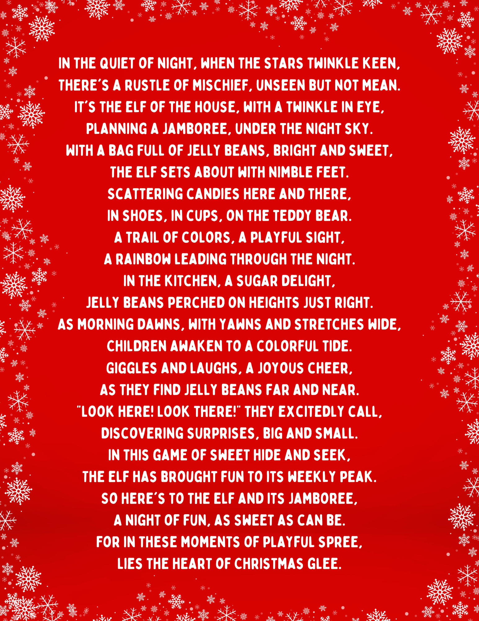 jelly bean jamboree poem