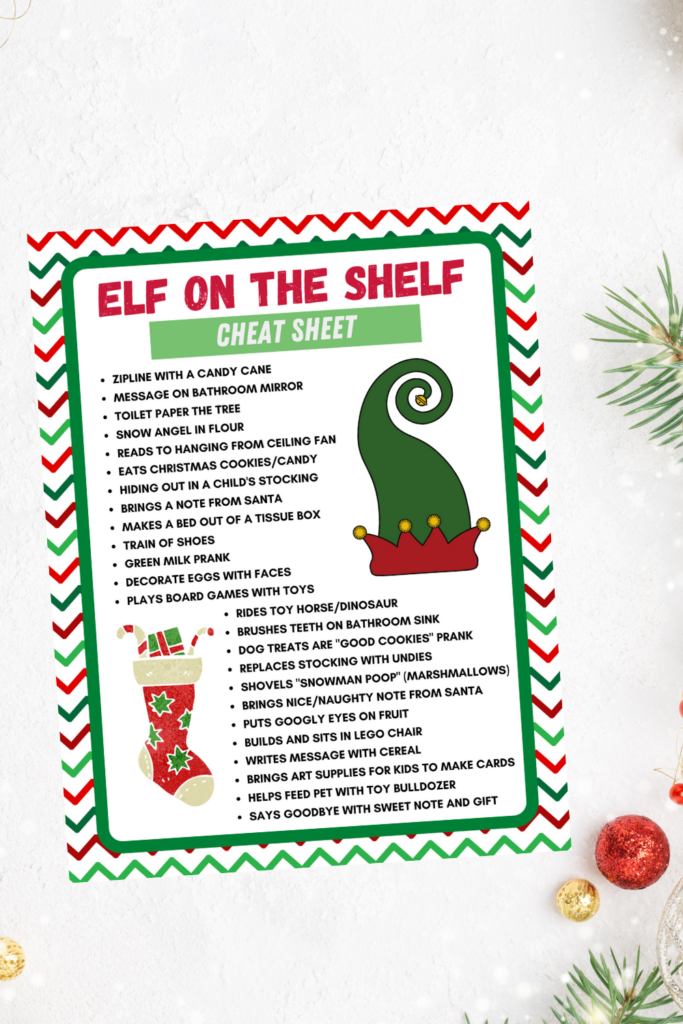 Elf Cheat Sheet - A Sparkle of Genius