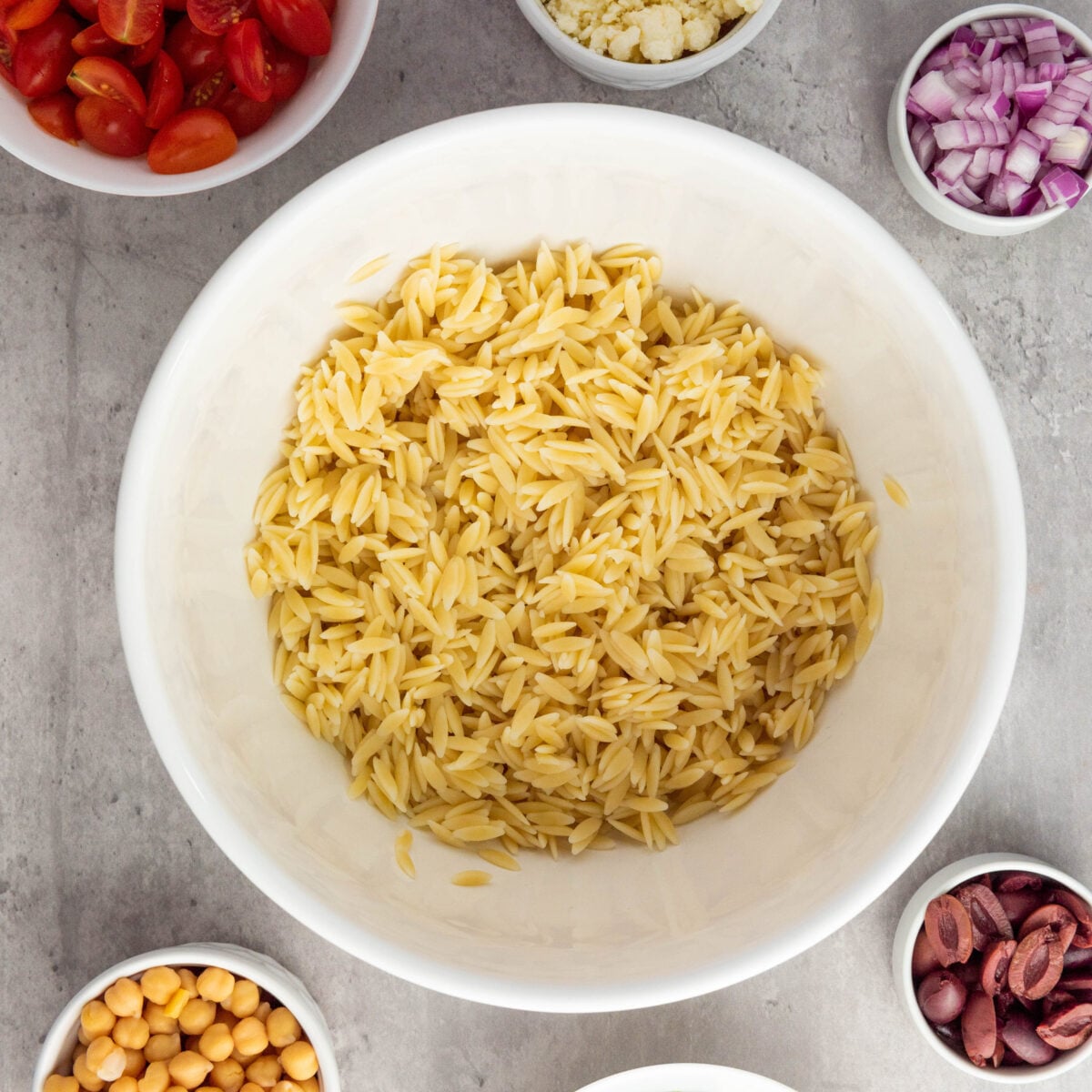 cooked orzo ready to make