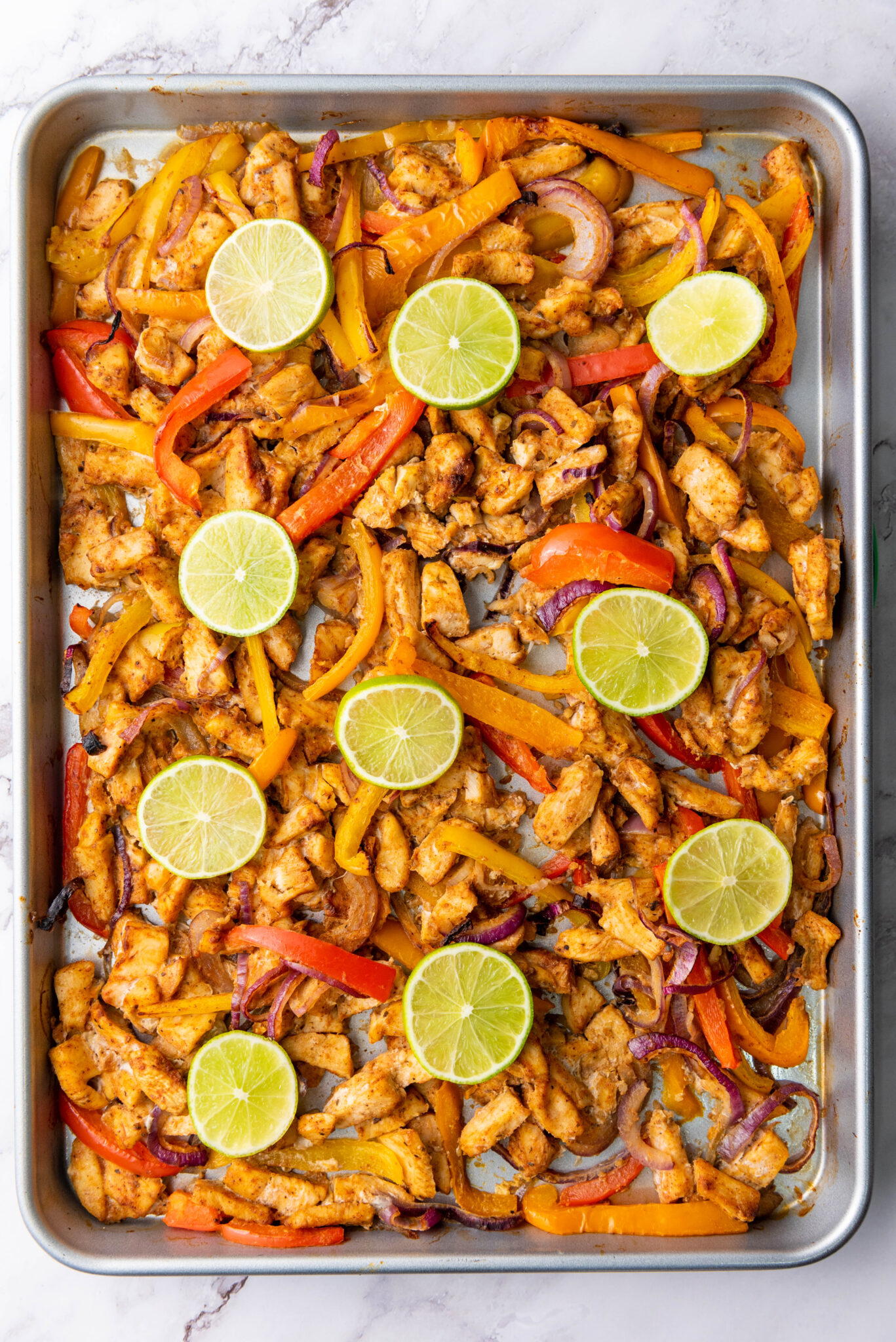 sheet pan fajitas process 3