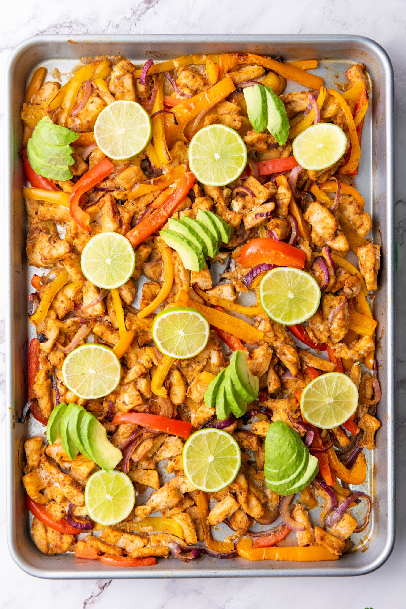 sheet pan fajitas process 4