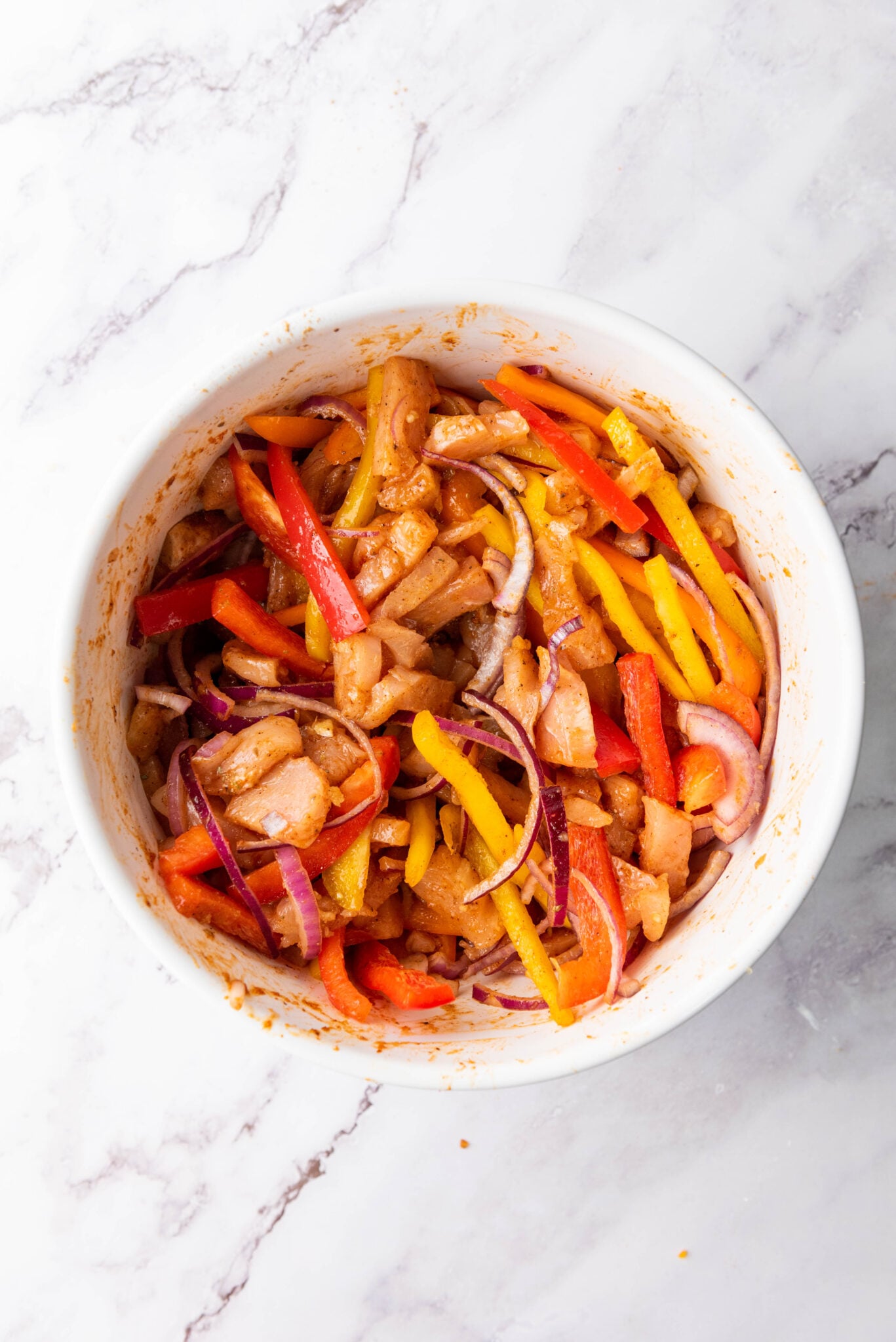 ingredients mixed in bowl