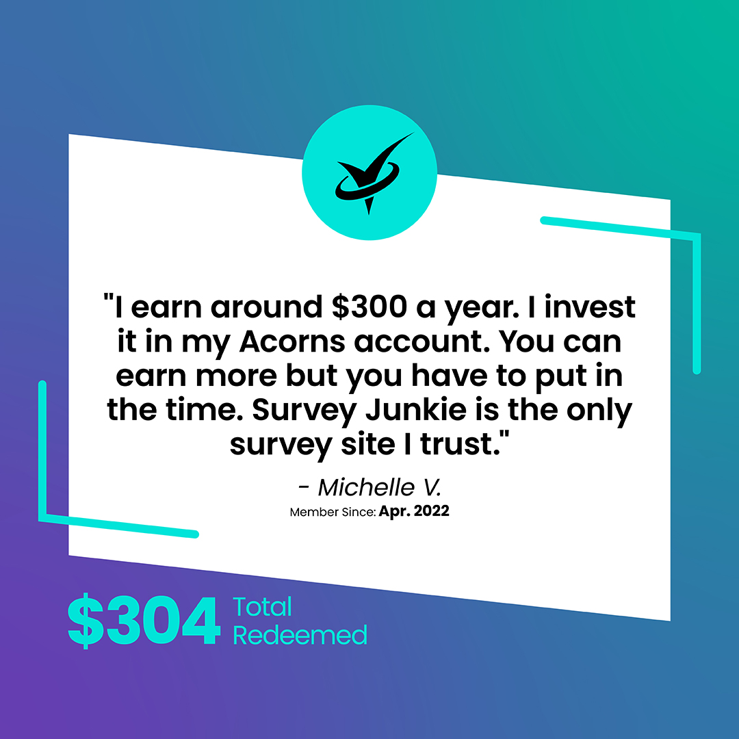 After using Survey Junkie, I&rsquo;m thrilled to share that I earned $304 easily by participating in surveys. It's amazing to get paid for sharing my opinion! 'I never thought earning could be this convenient,' I said as my earnings were transferred smoothly into my PayPal account.