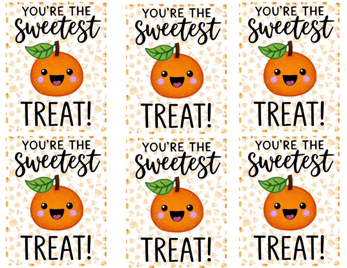 Illustration of six cheerful orange cartoon faces with the text "You're the sweetest treat!" above each one, capturing a sense of joy and warmth that's almost automatic in its delightful expression.