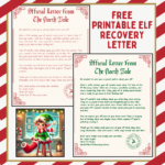 Free printable Elf recovery letter A Sparkle of Genius