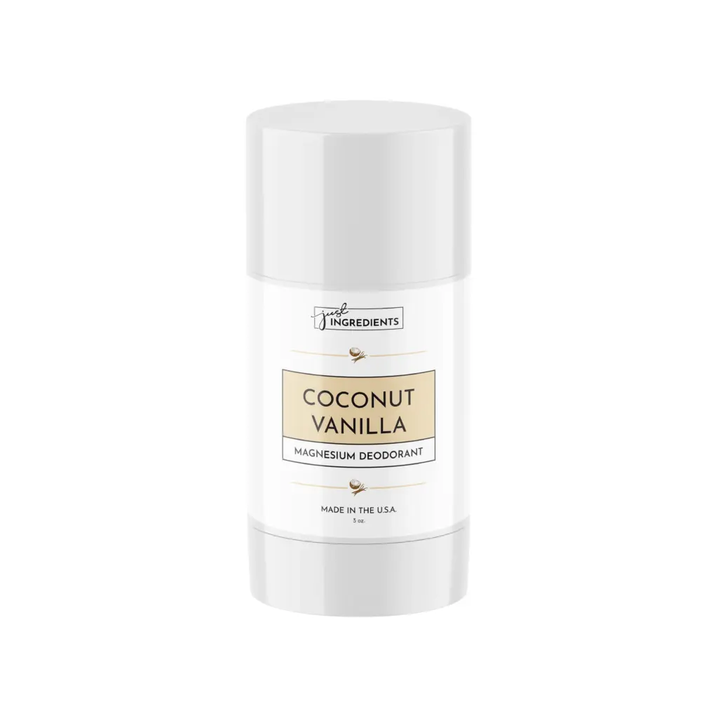 Shop Coconut Vanilla Just Ingredients deodorant – natural and aluminum-free with code SPARKLE Coconut Vanilla Just Ingredients deodorant made with natural ingredients and magnesium