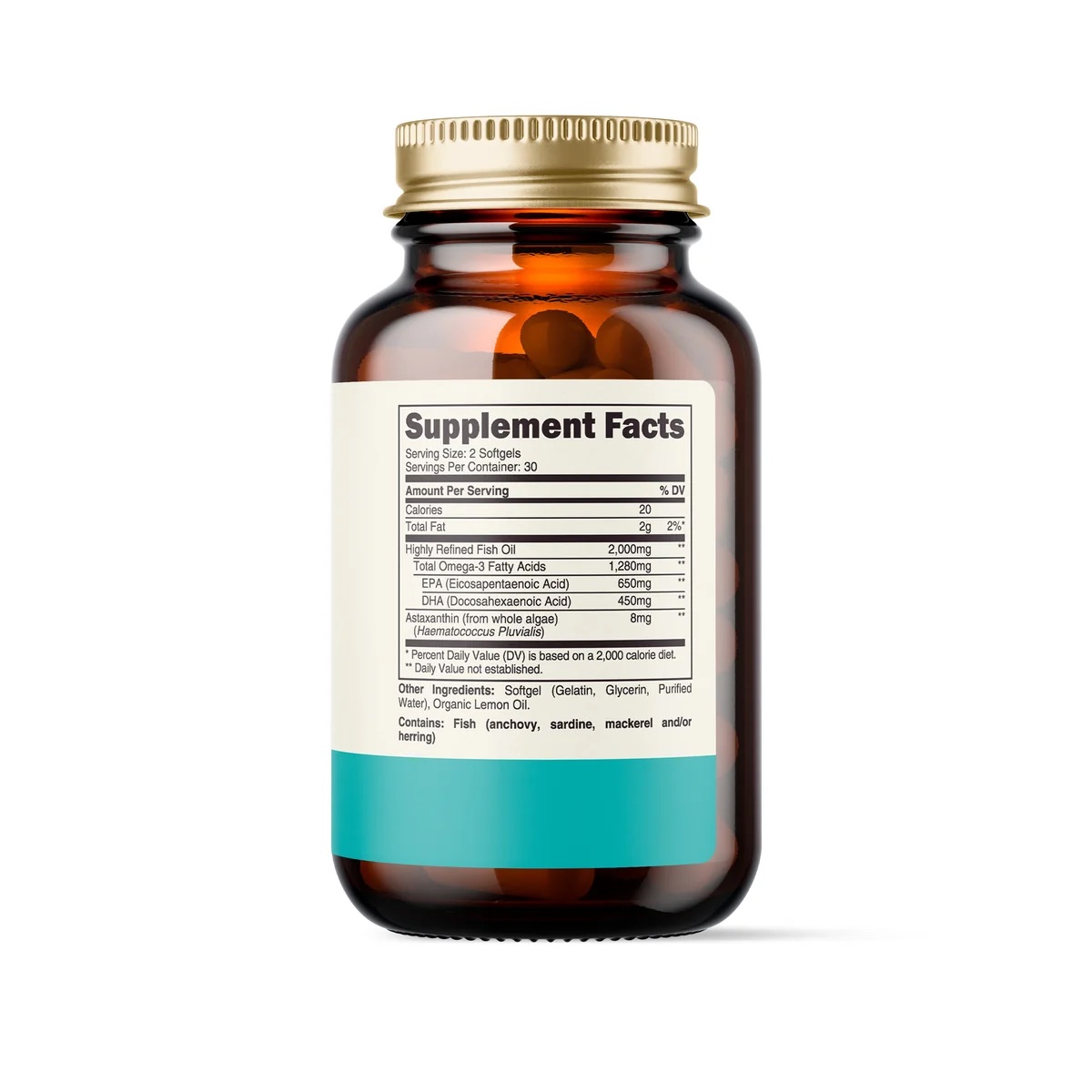 ingredients list for palm life omega 3
