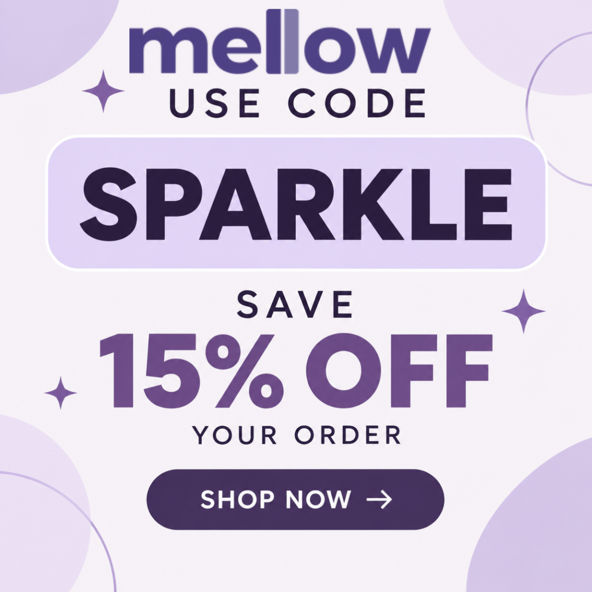 Mellow Sleep coupon code text image